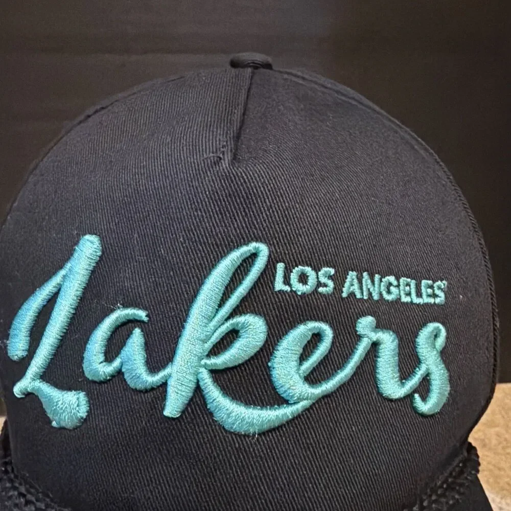 47 Brand Los Angeles Lakers Snapback Hat - Teal Script Logo Cap